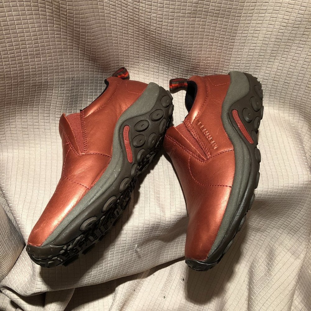Merrell women jungle mocs rusty orange slip on, 9 - Picture 2 of 11